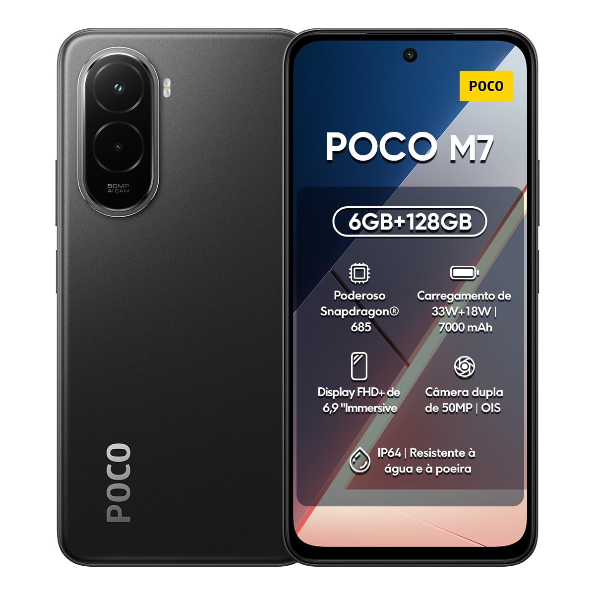 XIAOMI Poco M7 4G Smartphone 6GB+128GB, Super Large 7000mAh